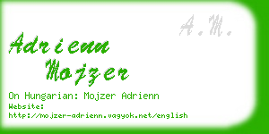 adrienn mojzer business card